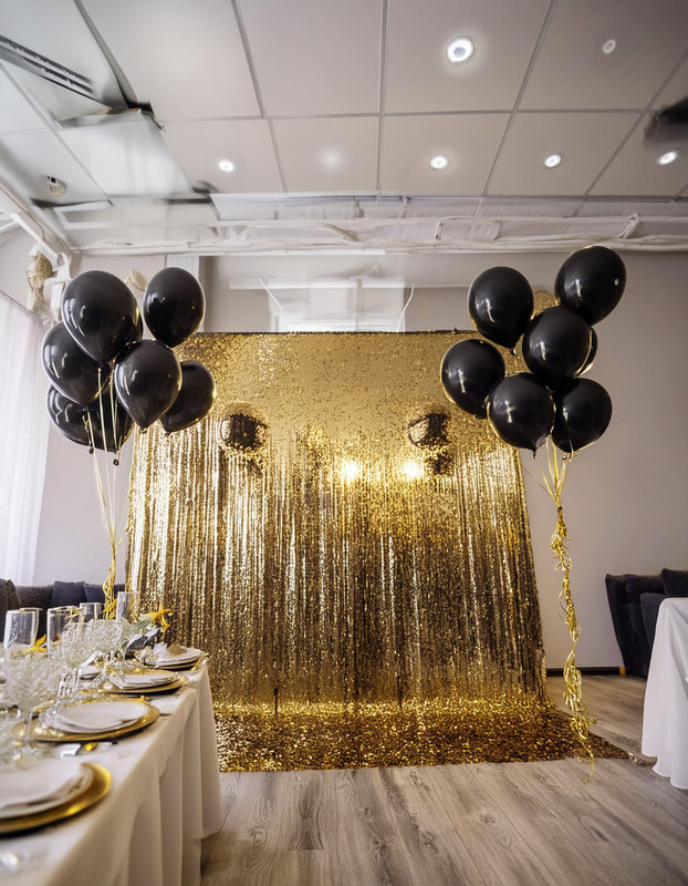 Image for A BLACK AND GOLD BIRTHDAY PARTY THEME