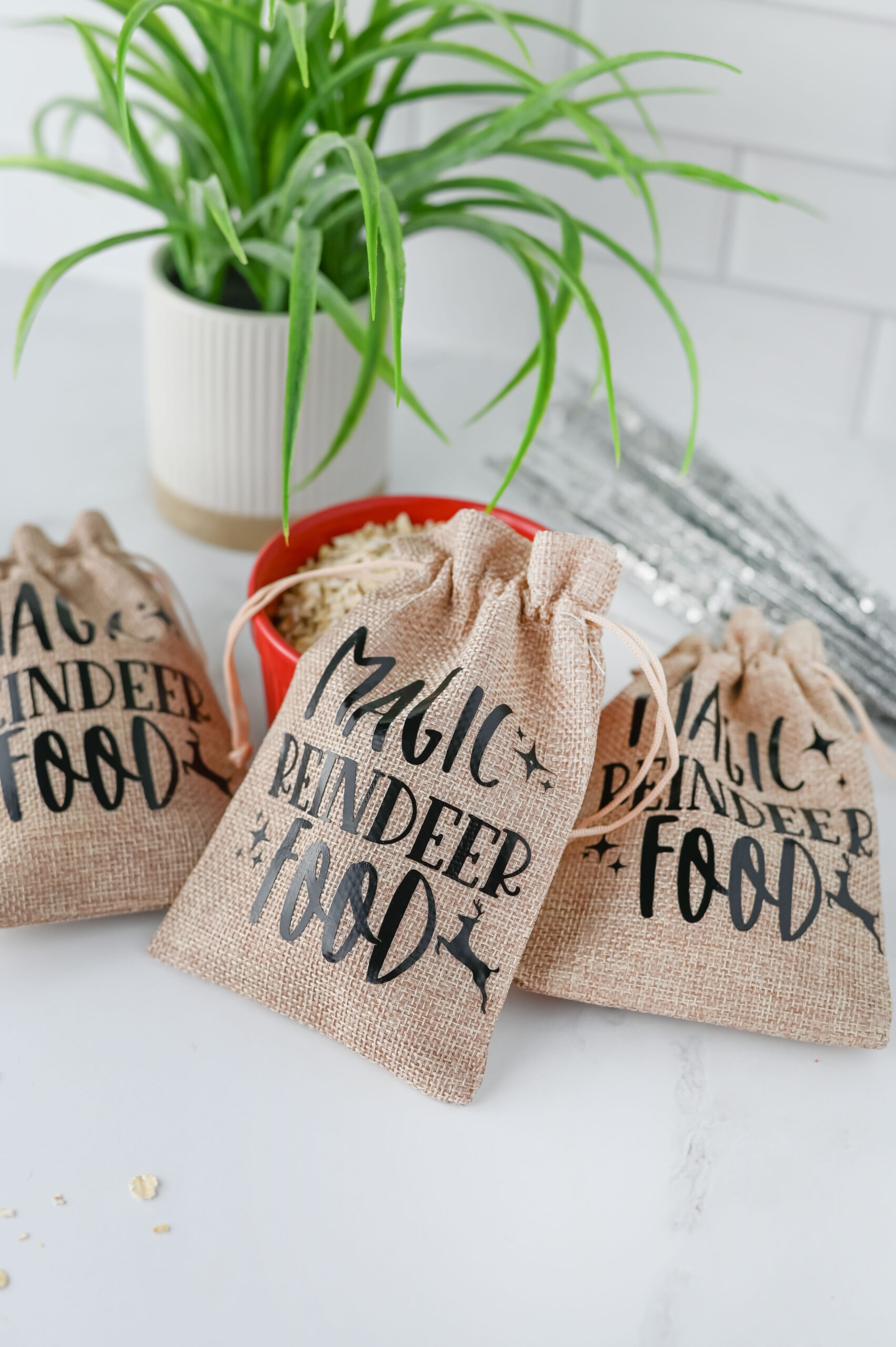 An image of Reindeer Food Bags that makes the night feel bright for little ones.