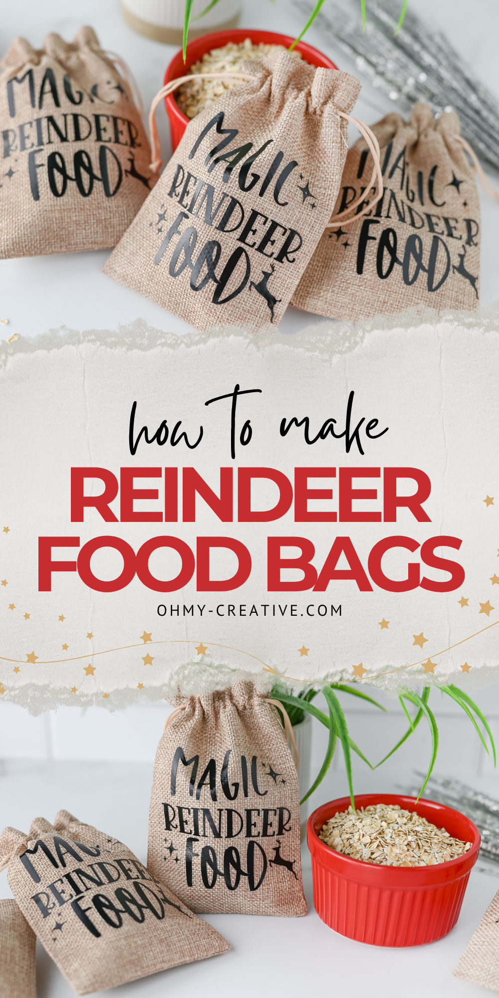 An image of Reindeer Food Bags that makes the night feel bright for little ones.