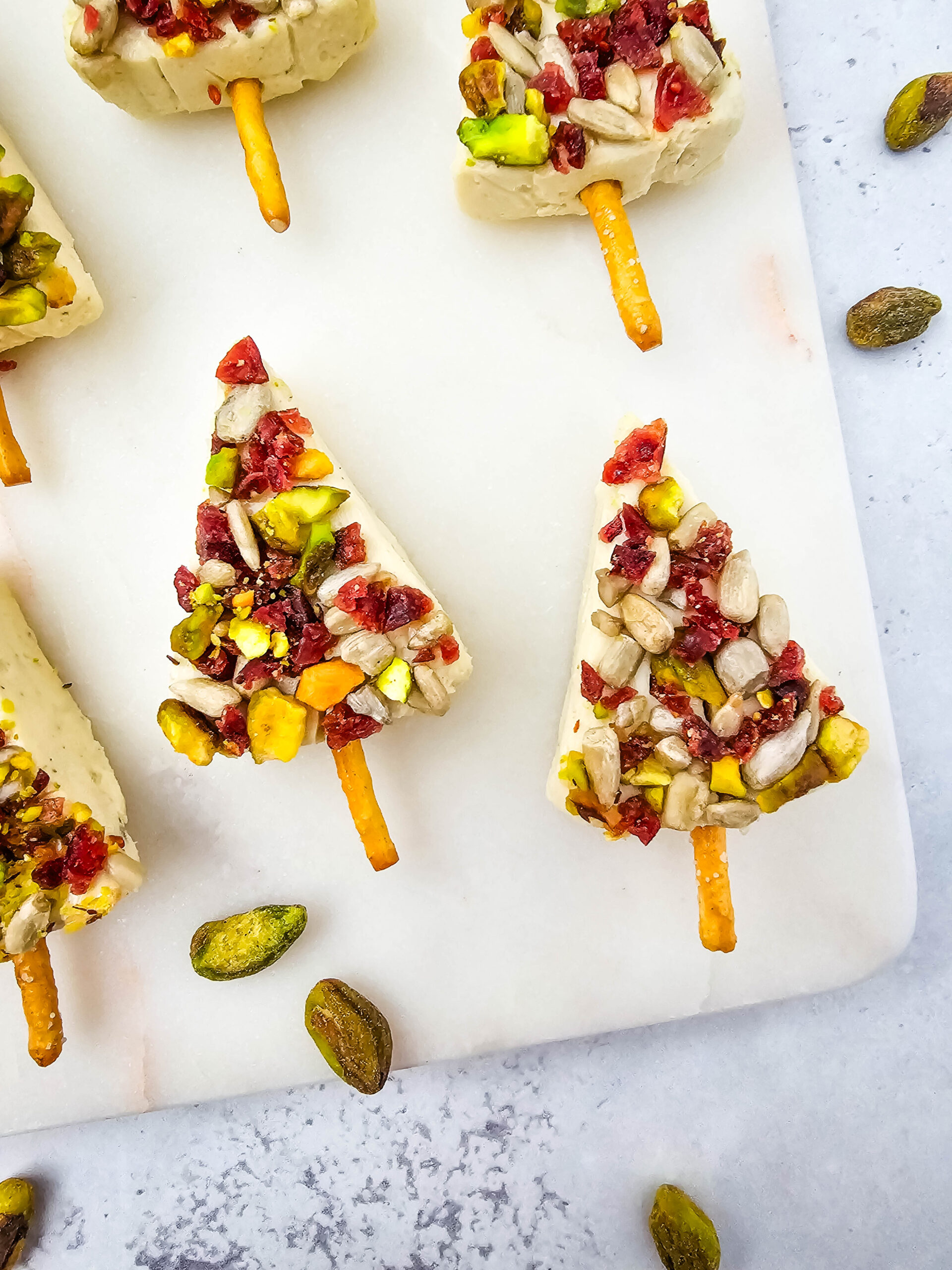 An image of Christmas Cheese Trees.