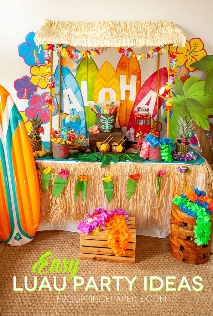 Image for Luau Party Tiki Bar Set Up
