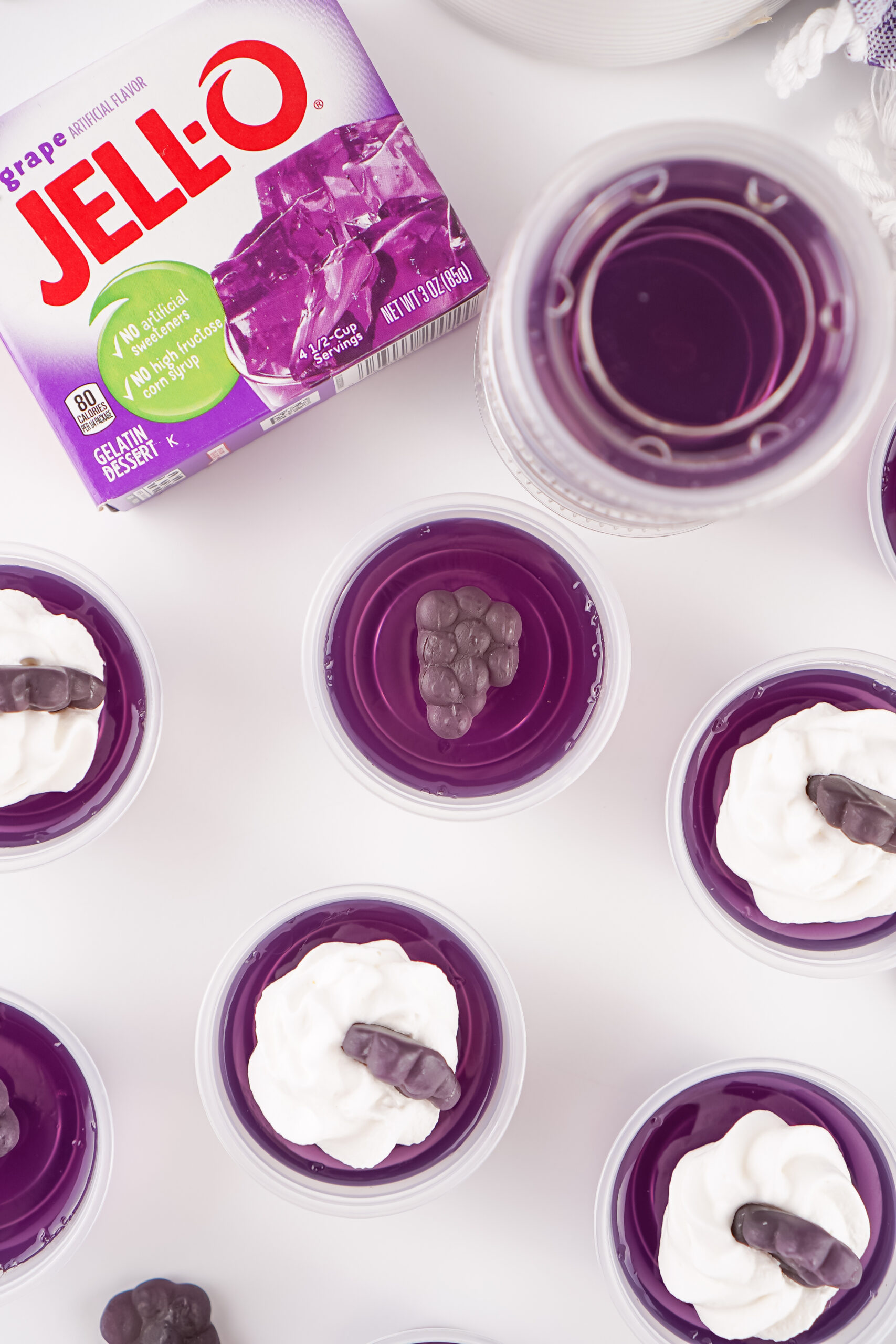 An image of Grape Jello Shots you can easily make!