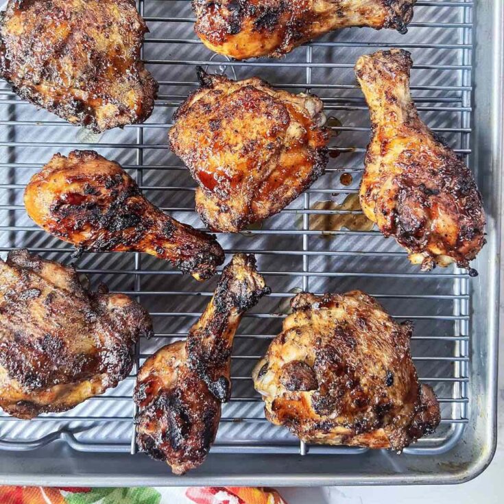 Image for BBQ Grilled Chicken Legs (Drumsticks) and Thighs